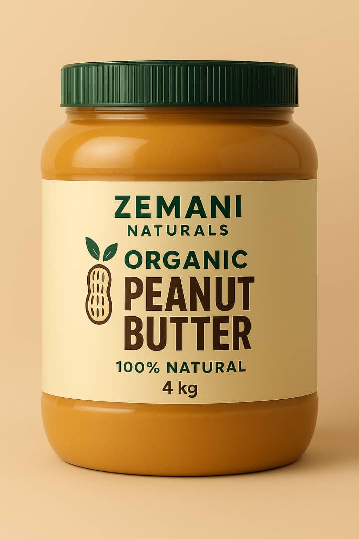 Zemani Naturals Organic Peanut Butter (2kg) | 100% Natural Spread