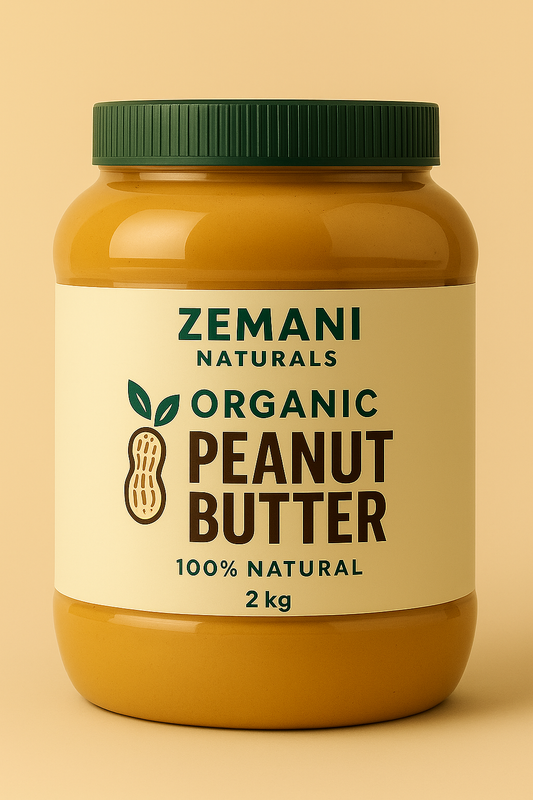 Zemani Naturals Organic Peanut Butter (2kg) | 100% Natural Spread