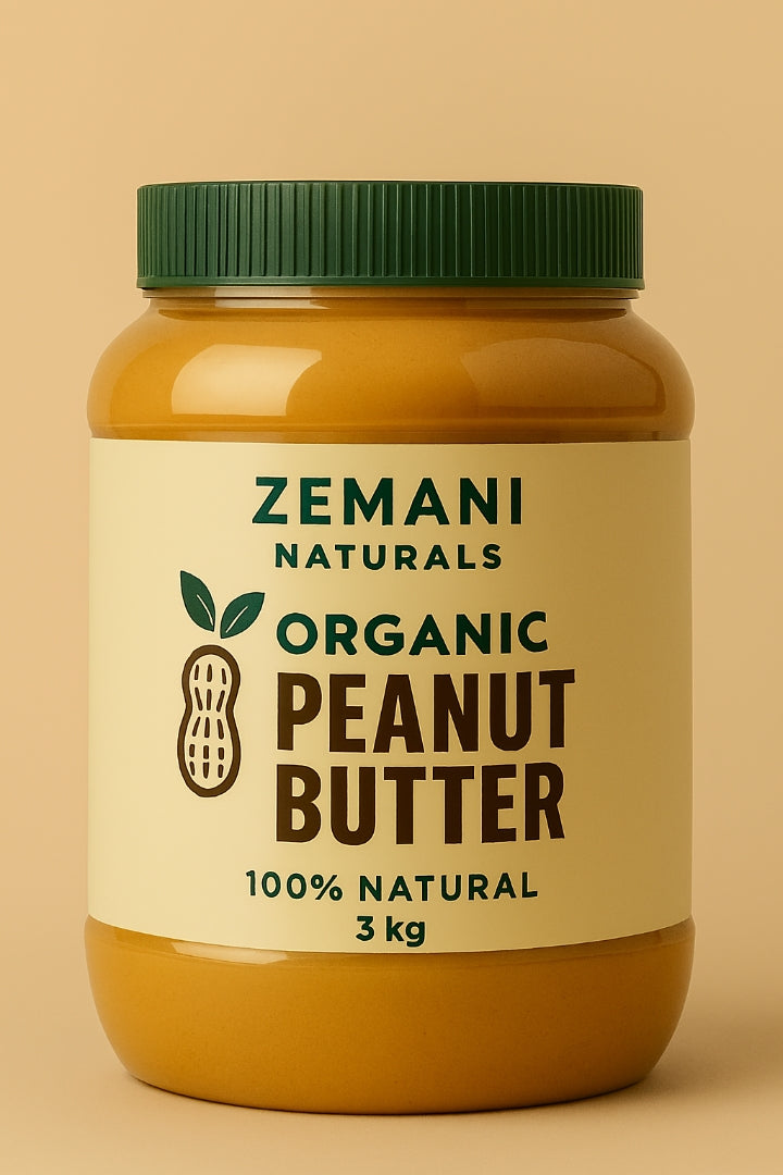 Zemani Naturals Organic Peanut Butter (2kg) | 100% Natural Spread